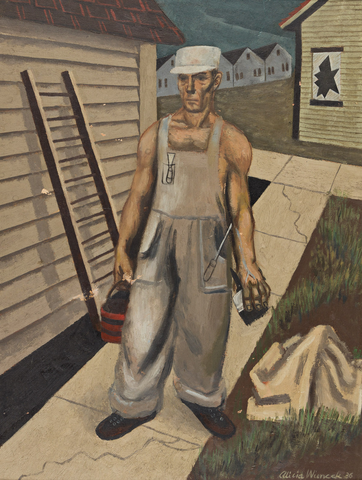 ALICIA WIENCEK (FIENE) (1918-1961) The Painter.